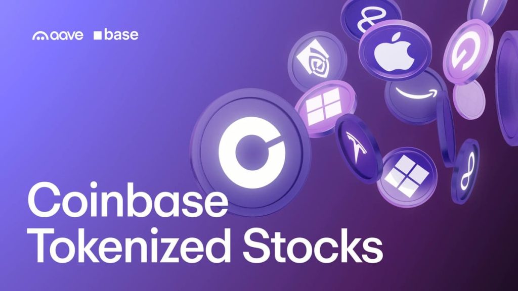 Coinbase Lanza Acciones Tokenizadas en Aave V4, Respaldadas por Siete Gigantes Tecnológicos