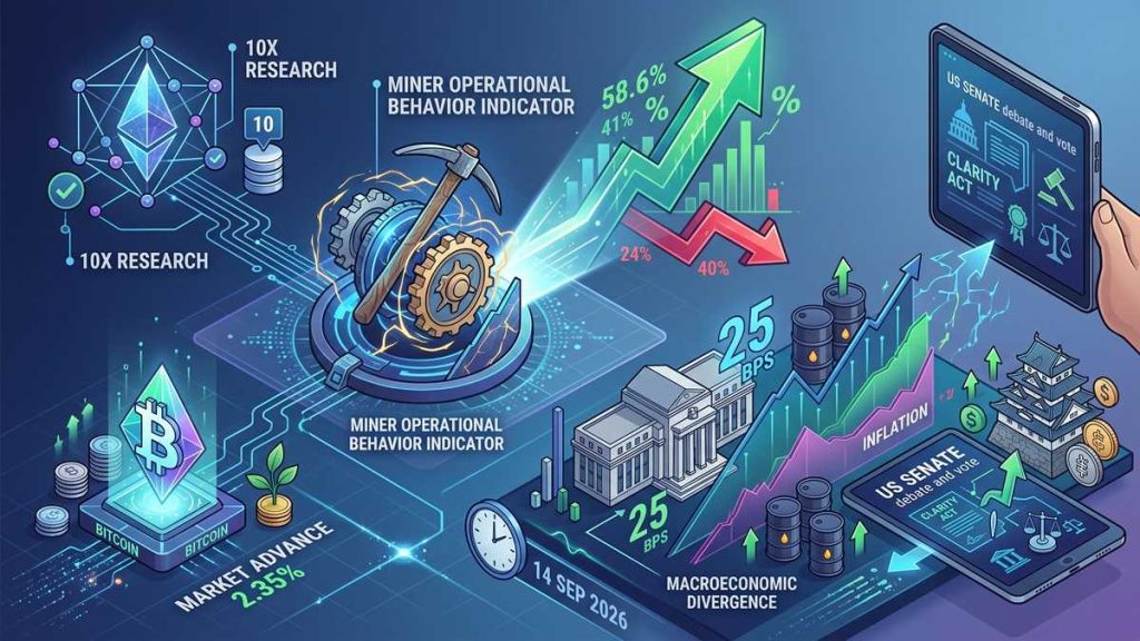 Un indicador de mineros de 10X Research activó una señal de compra de Bitcoin tras promediar retornos del 58,6%