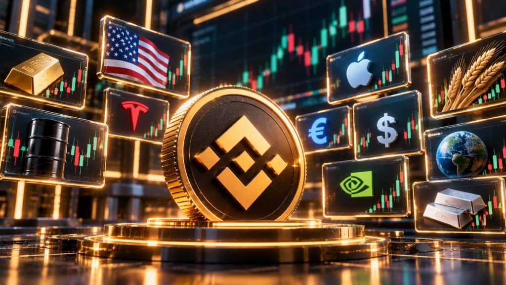 Binance suma 227 pares de futuros en 2026, con cerca del 70% vinculado a acciones, ETFs, commodities y FX mientras crece su oferta TradFi.