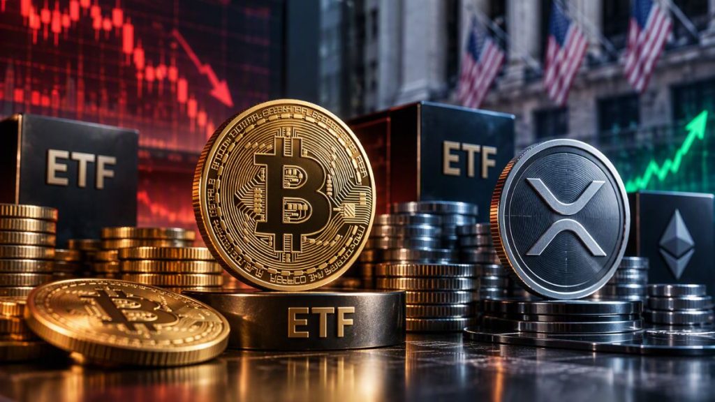 La racha de los ETF de Bitcoin llega a su fin tras salidas de $149M; los fondos de XRP superan los 1,000 millones