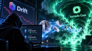 Wallets vinculadas al explotador de Drift movieron 44.510 ETH, unos $109 millones, a Tornado Cash en dos días y aún conservaban cerca de $138 millones.