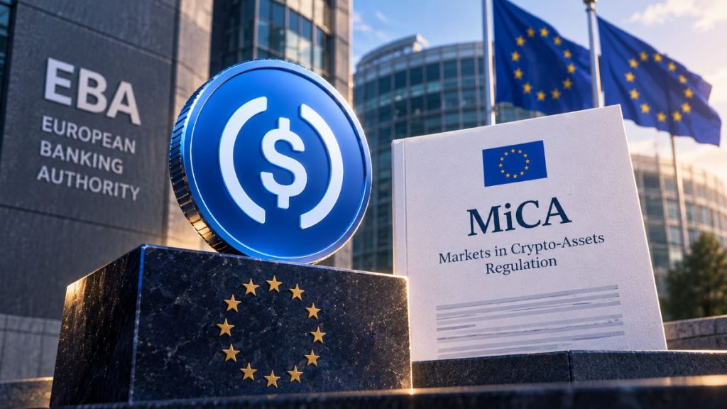 La EBA clasifica a USDC como el primer EMT significativo de la UE bajo MiCA, activando supervisión dual sobre reservas, liquidez y reembolso.