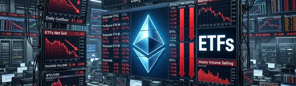 Los fondos de Ethereum enfrentan una mayor presión de venta
