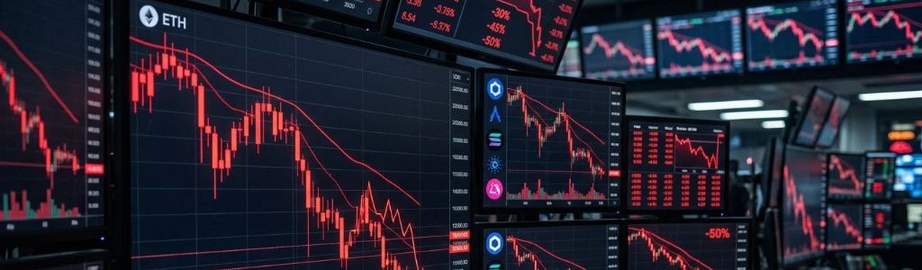 Ether lidera las liquidaciones mientras las altcoins le siguen