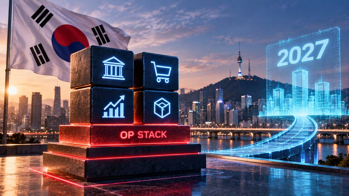 Cuatro instituciones surcoreanas construyen sobre OP Stack antes del rollout de valores tokenizados previsto para febrero de 2027.