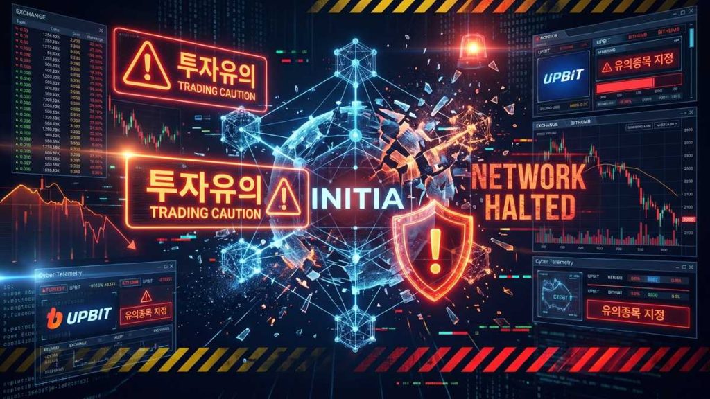 Bithumb y Upbit catalogan el token INIT bajo aviso de precaución