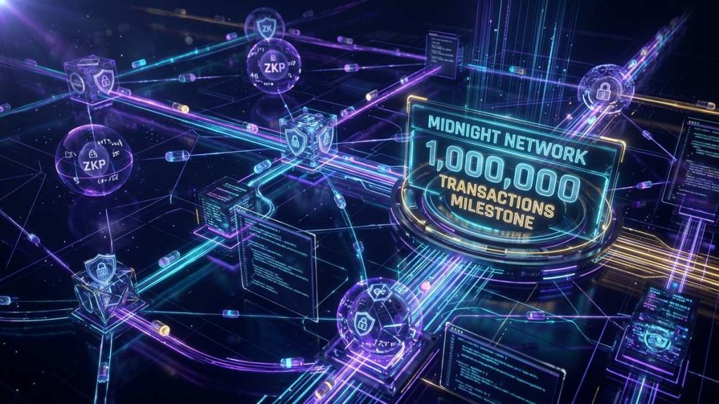 Midnight supera el millón de transacciones en su red principal