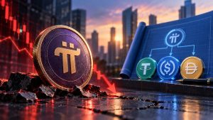 PI de Pi Network cae por debajo de $0.08 y acumula una pérdida superior al 18% en 30 días, mientras explora una estrategia con stablecoins.