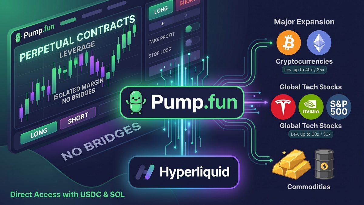 Pump.fun integró el motor de Hyperliquid para habilitar contratos perpetuos en más de 300 mercados