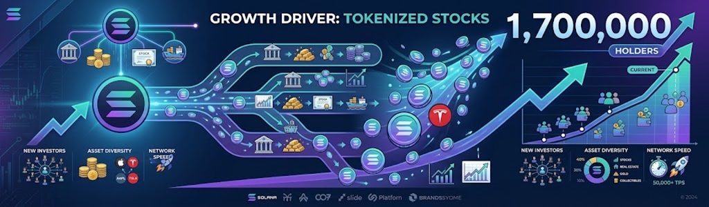 La base de holders de activos del mundo real (RWA) tokenizados en Solana creció aproximadamente 109.126 direcciones en seis días, alcanzando cerca de 1,7 millones al 25 de octubre, según datos de Blockworks.