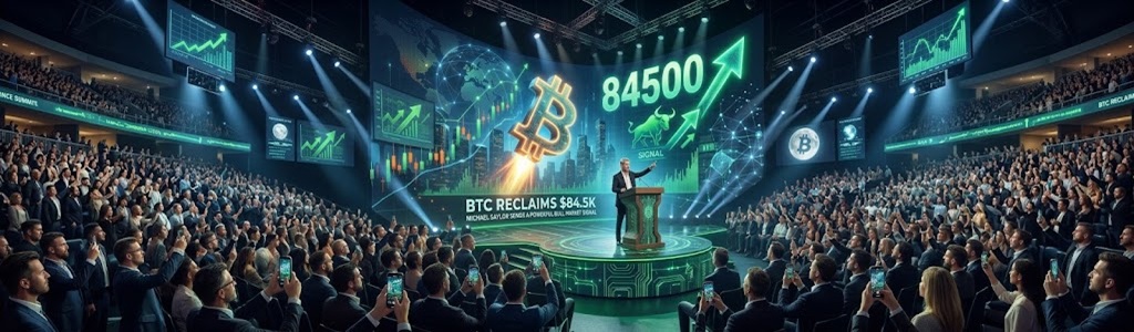 Bitcoin cotiza en $84,589, con una subida del 2.21% en las últimas 24 horas, y vuelve a superar el nivel de los $84,500.