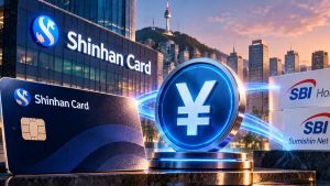 Shinhan Card se asocia con unidades de SBI para probar pagos con stablecoins en yenes, transferencias entre wallets y liquidaciones transfronterizas.