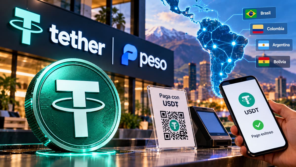 Tether respalda a Peso para acelerar la infraestructura de pagos con stablecoins en comercios