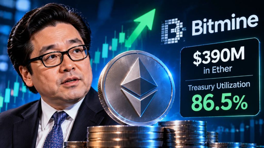 Bitmine puso 159.728 ETH, valorados en $390,6 millones, en staking y elevó al 86,5% la proporción de su tesorería de Ether comprometida.