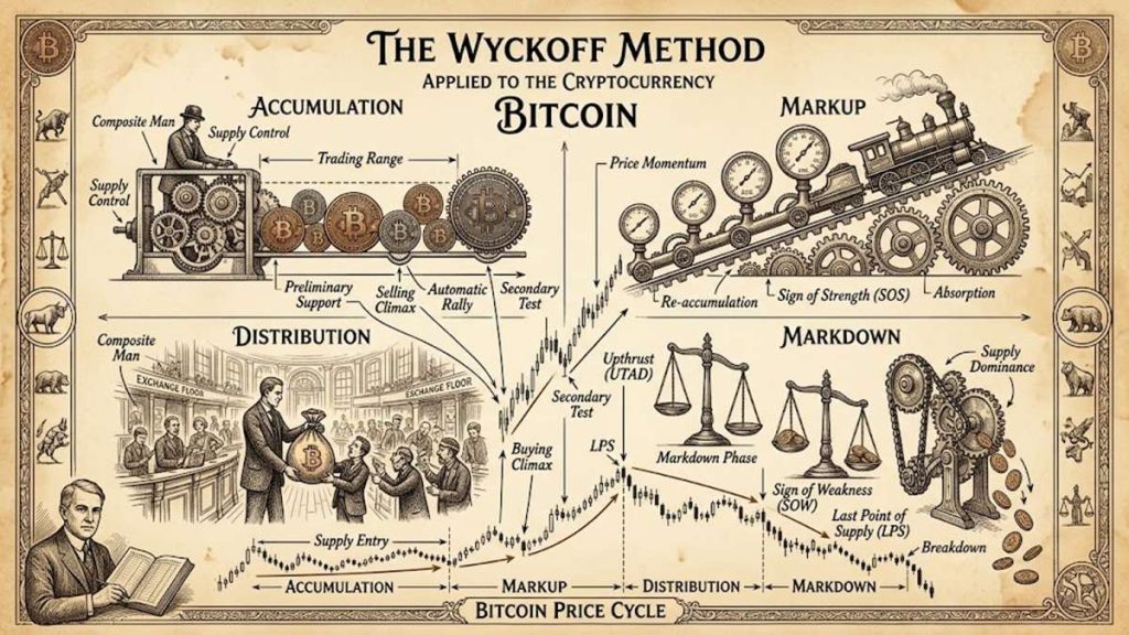 Por Qué Los Traders Siguen Usando La Distribución De Wyckoff Para Interpretar La Acción Del Precio De Bitcoin
