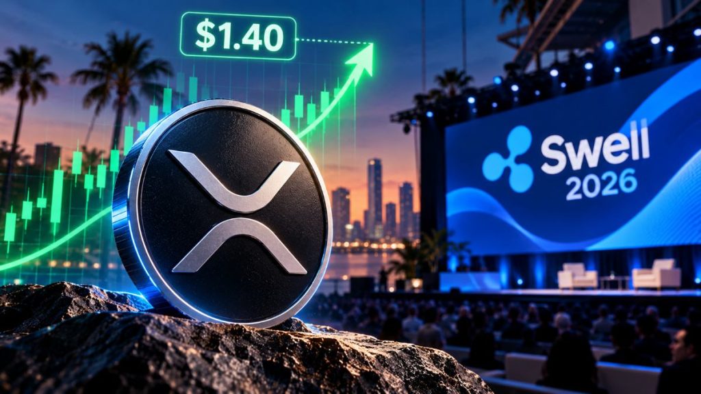 XRP cotiza cerca de $1,30 antes de Ripple Swell 2026, con $1,40 como resistencia clave mientras aumenta la atención institucional.