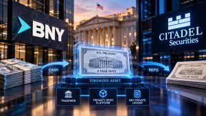 BNY y Citadel completan una operación pionera de repos con bonos del Tesoro tokenizados