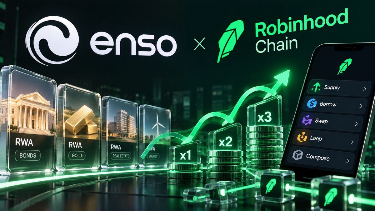 Enso lanza estrategias apalancadas con activos tokenizados en Robinhood Chain