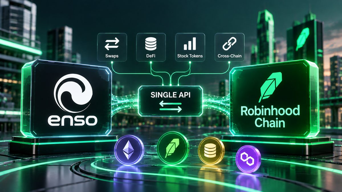Enso llega a Robinhood Chain con una API para Swaps y operaciones DeFi