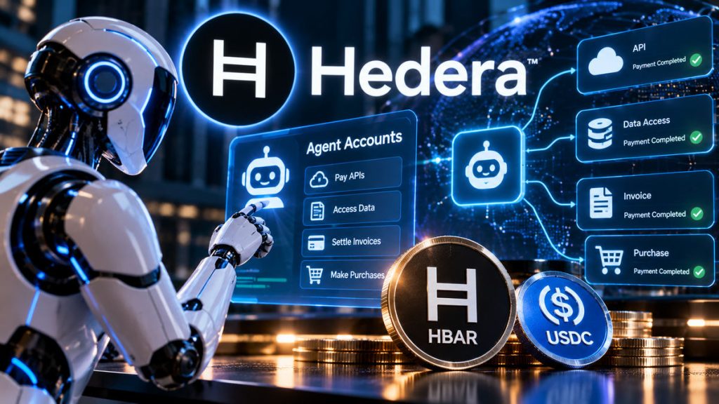 Hedera lanza Agent Accounts para que agentes de IA realicen transacciones autónomas on-chain