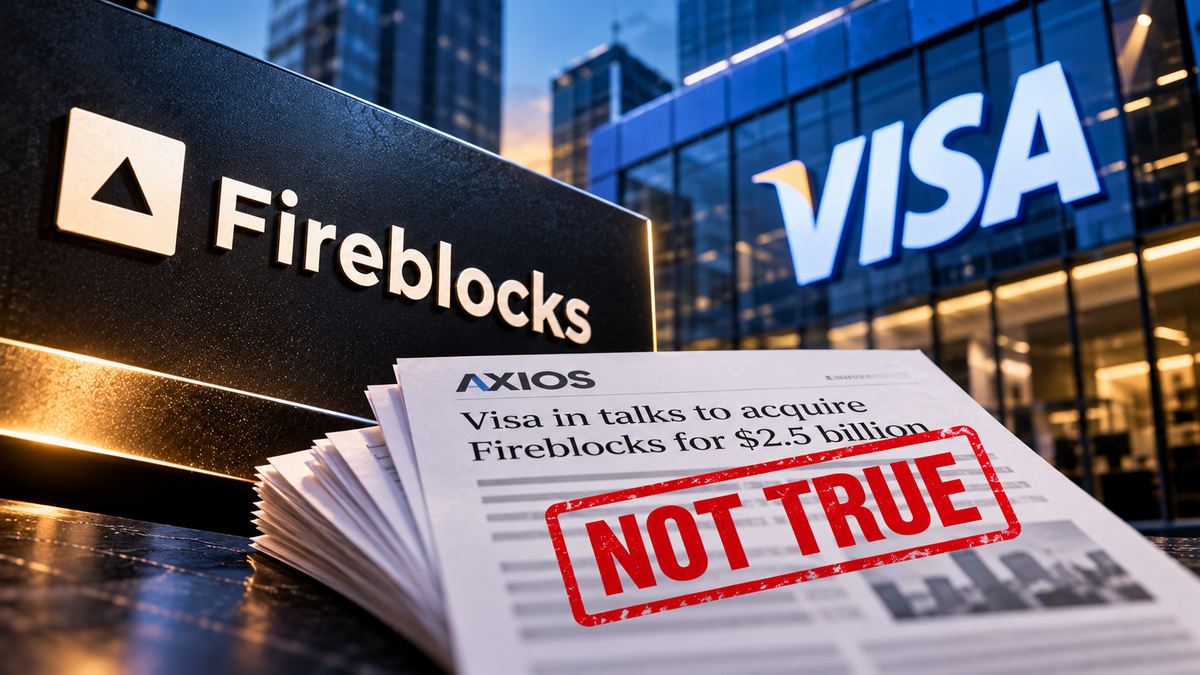 Fireblocks desmiente un informe de Axios sobre una posible adquisición de Visa por $2.500 millones