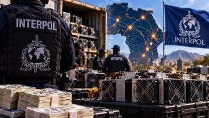 Interpol recupera $105 millones y desmantela centros ilegales de minería cripto en África