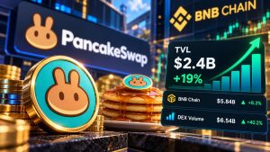 El TVL de PancakeSwap sube un 19% hasta los $2.400 millones tras el inicio de la votación sobre sus comisiones