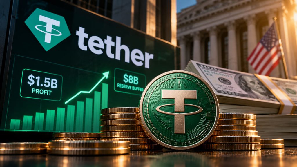 Tether obtiene $1.500 millones de ganancias y eleva sus reservas excedentes a casi $8.000 millones