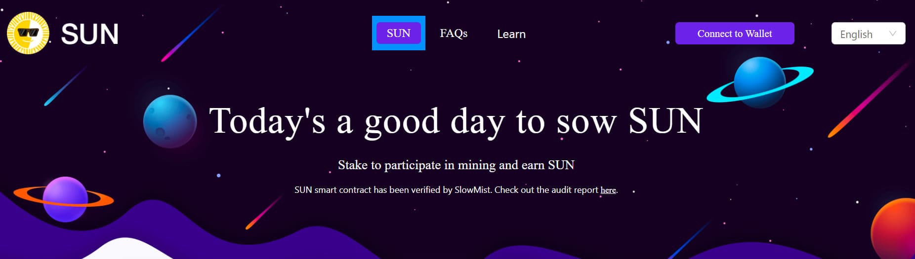 stake trx for sun