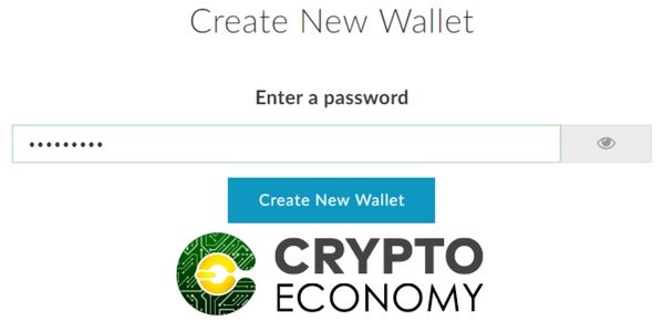 MyEtherWallet New Wallet