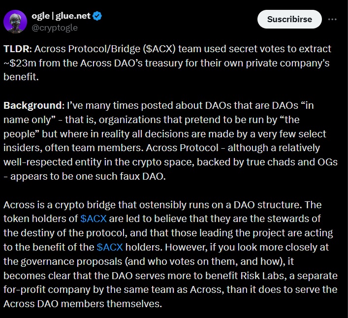 Acx Meta El Token ACX se Desploma y el Equipo es Acusado de Malversar $23 ...