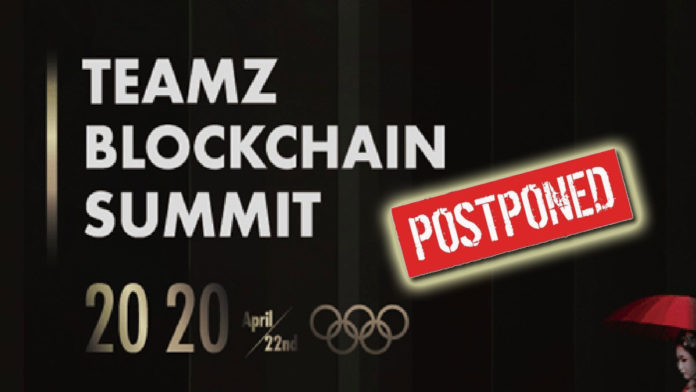 TEAMZ Blockchain Summit postponed due to Coronavirus
