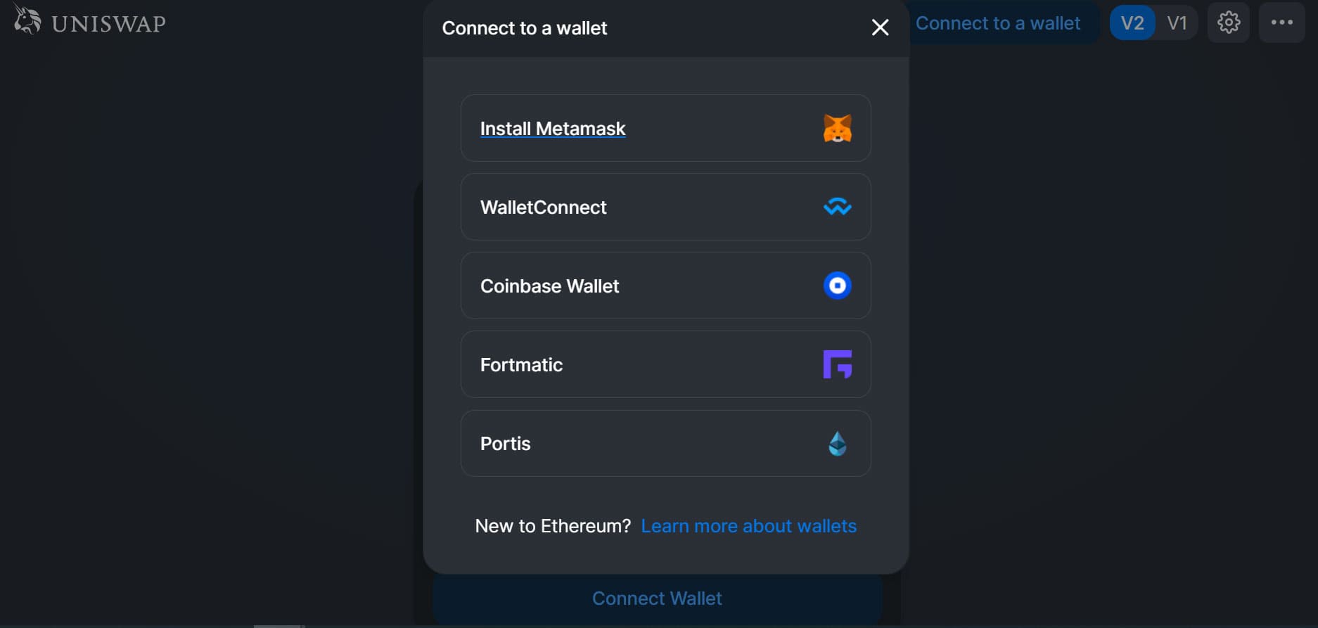 uniswap-connect-wallet