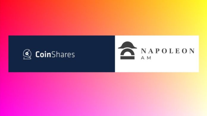 CoinShares Buys French crypto asset manager Napoleon Asset Management