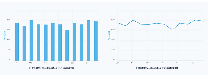 Predicción del Precio de Binance Coin (BNB) 2022 - 2025