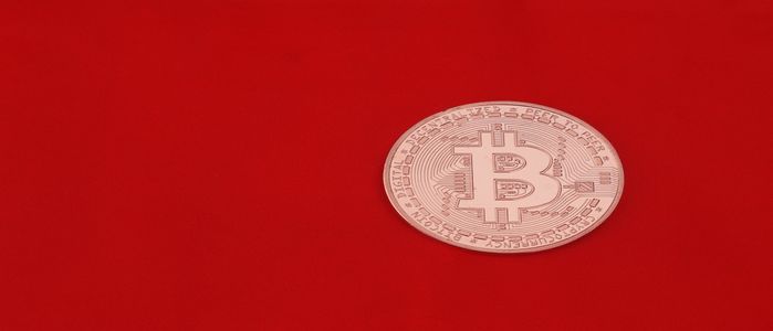 Bitcoin in red
