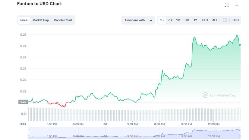 Fantom Skyrockets Nearly 12% Overnight; Why is FTM Rising?