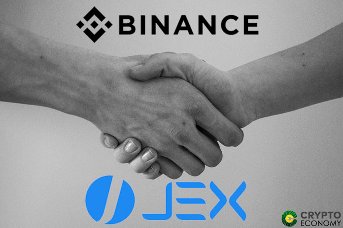 Binance-Jex agreement