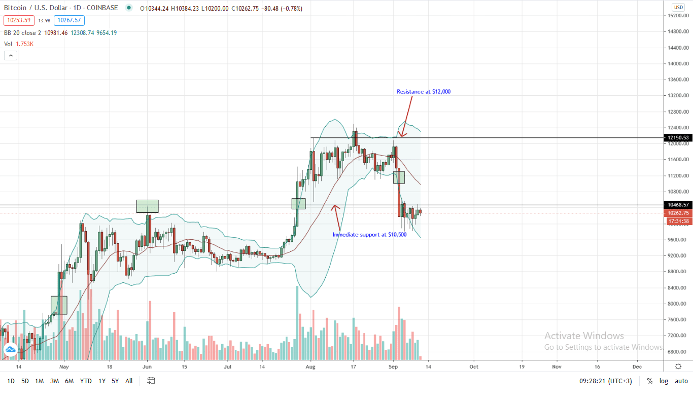 Bitcoin Price Daily Chart for Sep 11