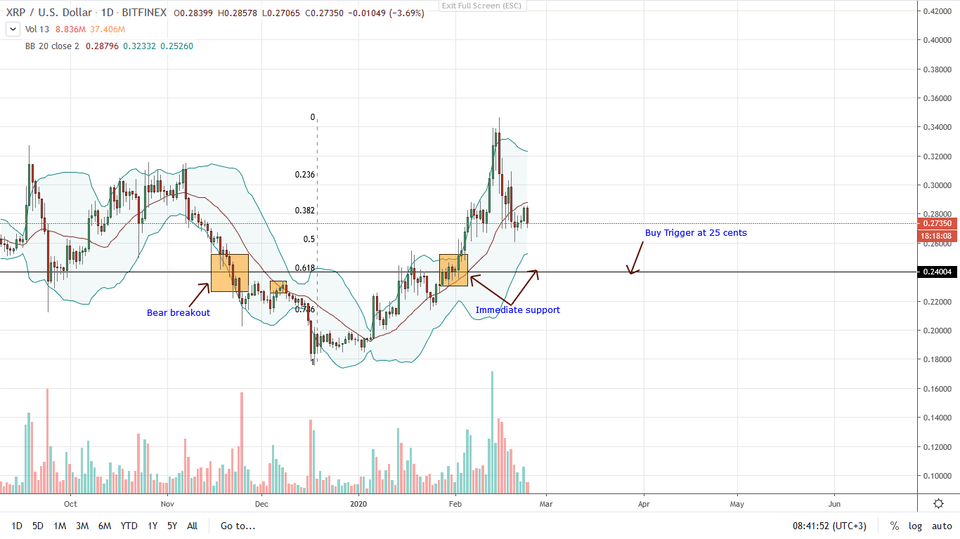 Ripple Daily Chart for 24.02.2020