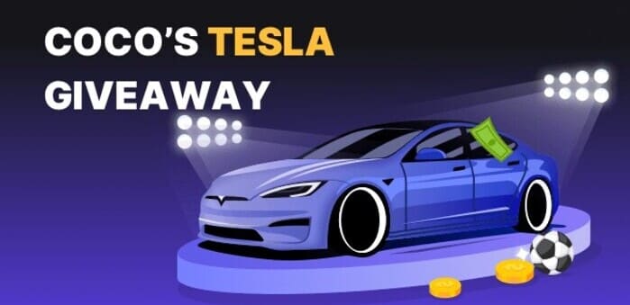 Join Coco’s Carnival Now and Win Up To $2,100,000 or a TESLA