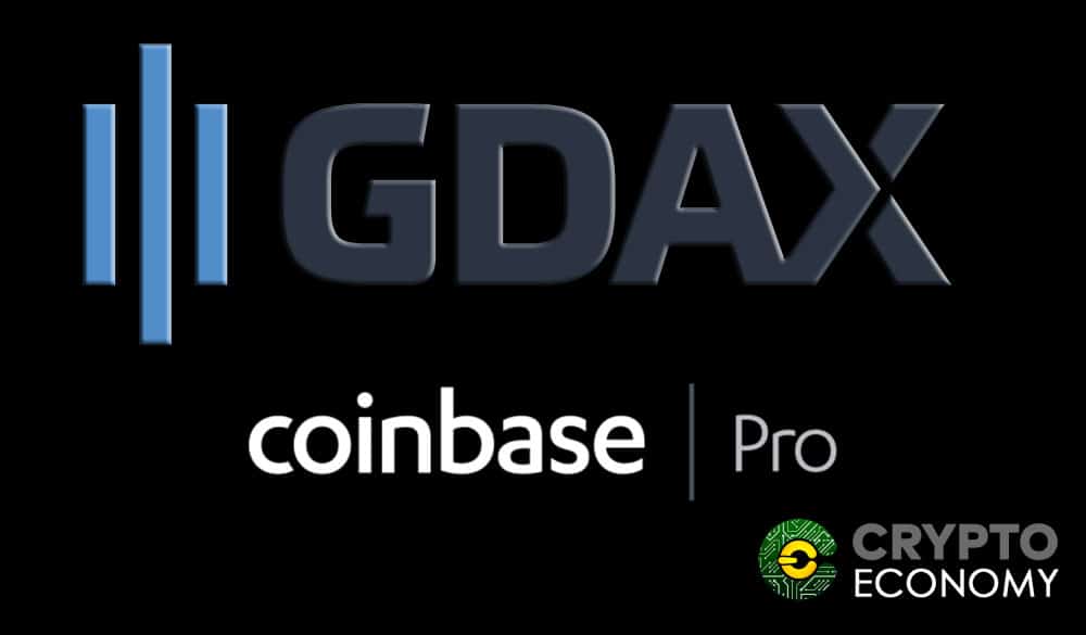 Gdax converts into COINBASE PRO