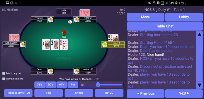 How to participate in the nOS Poker Games