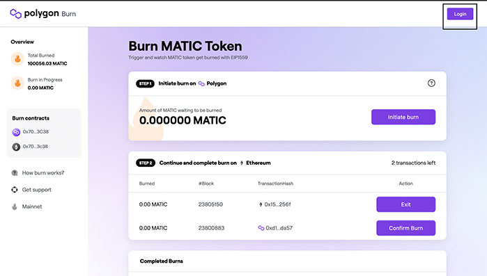 Matic Token Burn