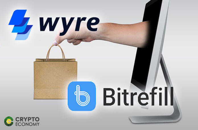 Bitrefill and Wyre directly into the wallet application