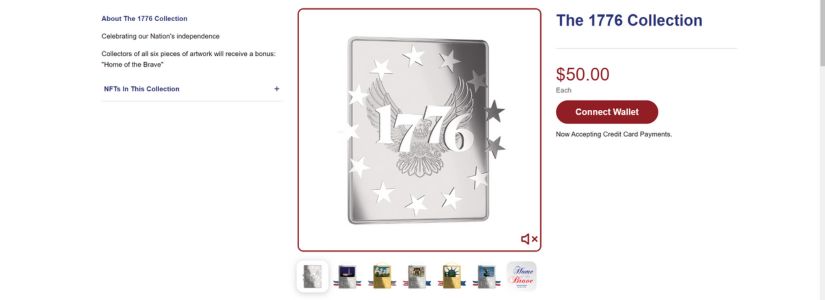Melania Trump Unveils "1776 NFT Collection"